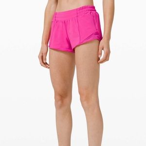 SONIC PINK lululemon hotty hot shorts